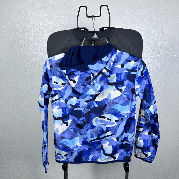 All in Motion Kids Blue Camouflage Raincoat - Picture 3 of 8